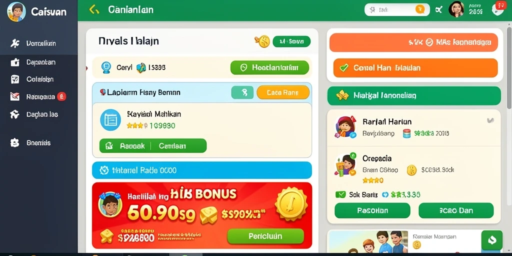 Tampilan utama CU888 yang menarik dan mudah dinavigasi.