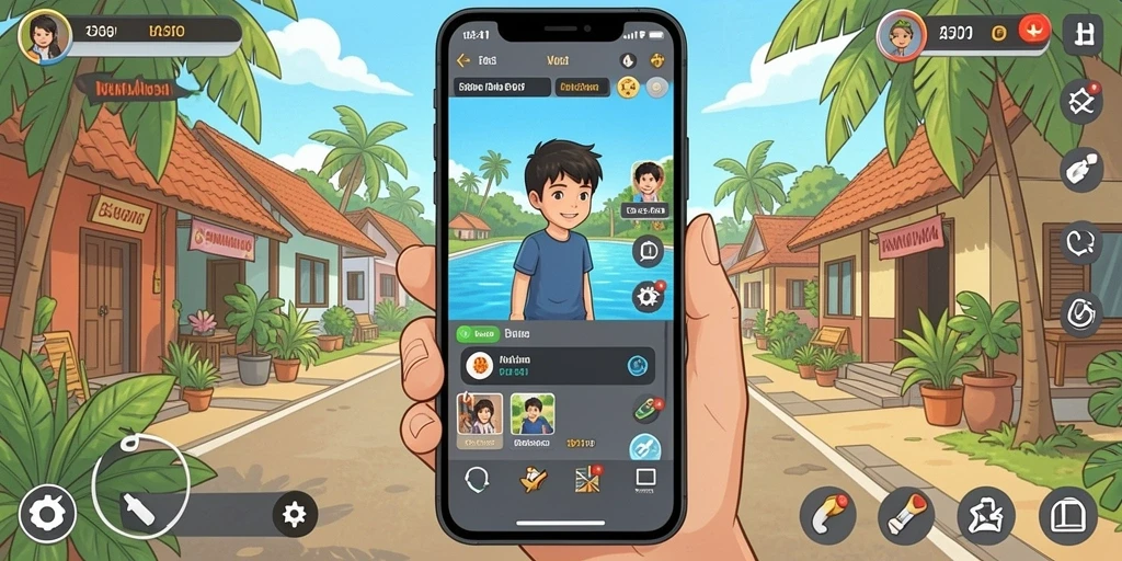Tangkapan layar menunjukkan grafis game yang memukau.