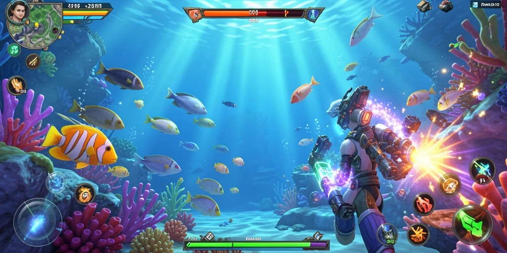 Screenshot menunjukkan aksi pertarungan seru di SAMURAI555.