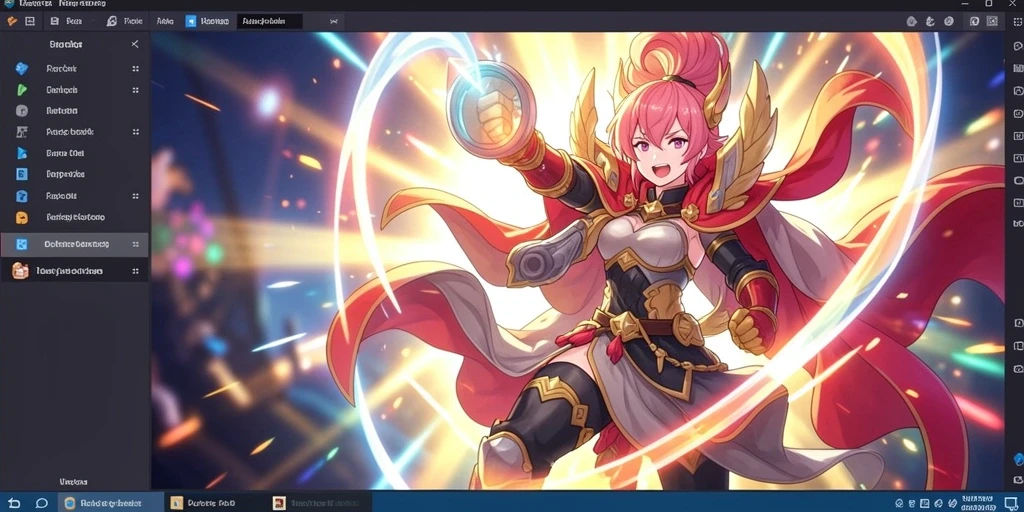 Screenshot menampilkan karakter utama dalam aksi.